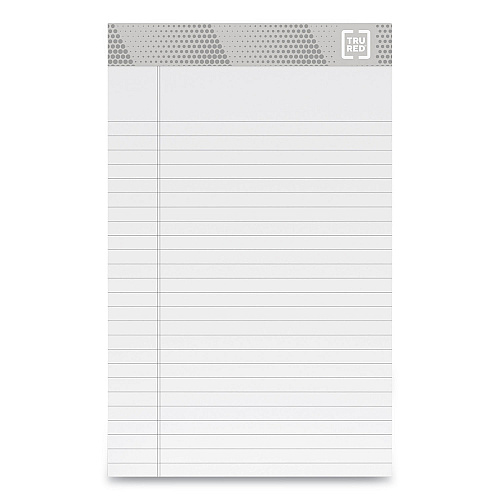 TRU RED Notepads, Narrow Rule, 50 White 5 x 8 Sheets, 12/Pack (24419917)