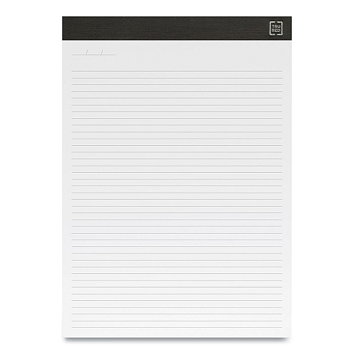 TRU RED Notepads, Narrow Rule, 50 White 8.5 x 11.75 Sheets, 12/Pack (24419919)