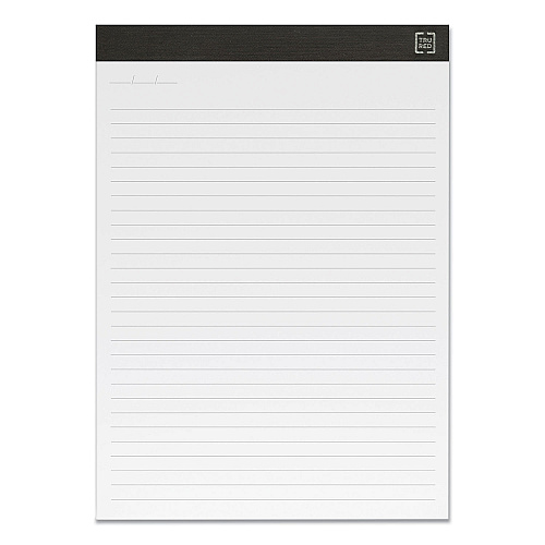 TRU RED Notepads, Wide/Legal Rule, (50) White 8.5 x 11.75 Sheets, 12/Pack (24419921)