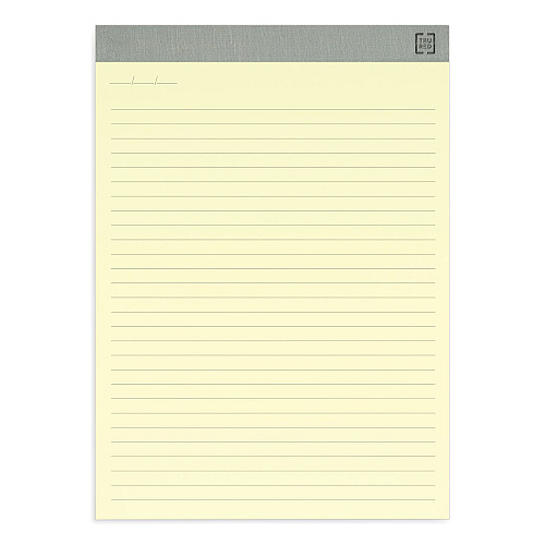 TRU RED Notepads, Wide/Legal Rule, 50 Canary-Yellow 8.5 x 11.75 Sheets, 12/Pack (24419922)