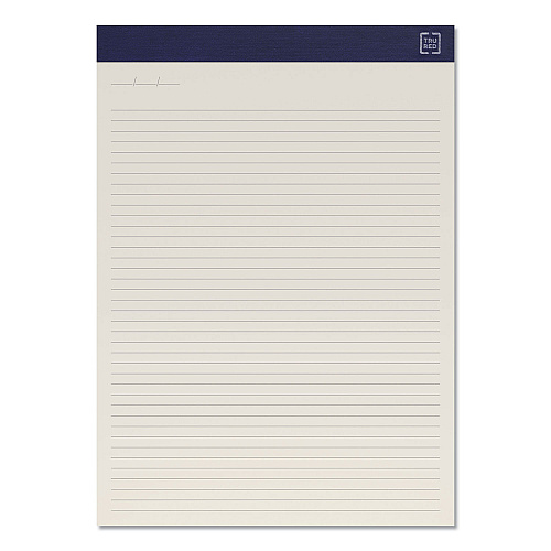 TRU RED Notepads, Narrow Rule, 50 Ivory 8.5 x 11.75 Sheets, 12/Pack (24419926)