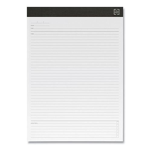 TRU RED Notepads, Meeting-Minutes/Notes Format, 50 White 8.5 x 11.75 Sheets, 6/Pack (24419927)