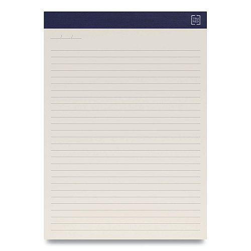TRU RED Notepads, Wide/Legal Rule, 50 Ivory 8.5 x 11.75 Sheets, 12/Pack (24419928)