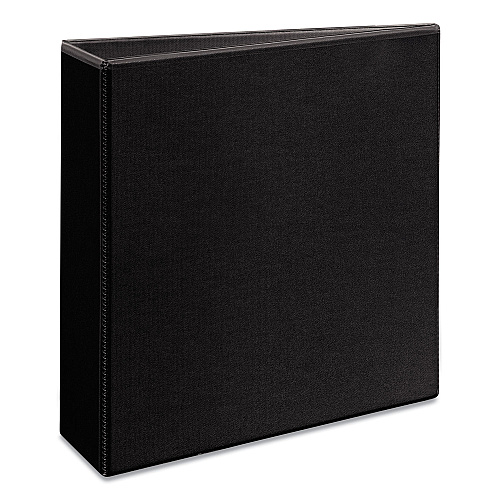Avery Durable View Binder with DuraHinge and Slant Rings, 3 Rings, 3" Capacity, 11 x 8.5, Black (17041)