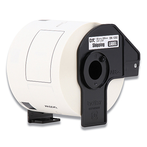 Brother Die-Cut Shipping Labels, 2.4 x 3.9, White, 300 Labels/Roll, 24 Rolls/Pack (DK120224PK)