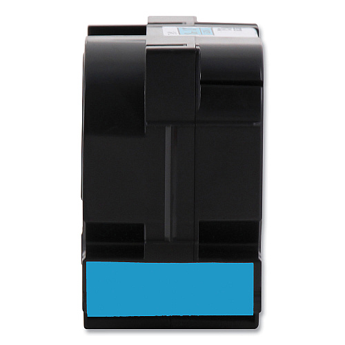Brother TZe Standard Adhesive Laminated Labeling Tape, 1.4" x 26.2 ft, Black on Blue (TZE561CS)