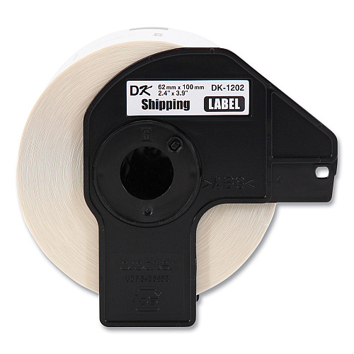 Brother Die-Cut Shipping Labels, 2.4 x 3.9, White, 300 Labels/Roll, 24 Rolls/Pack (DK120224PK)