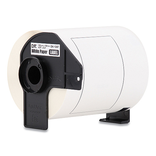 Brother Die-Cut Shipping Labels, 4.07 x 6.4, White, 180 Labels/Roll, 3 Rolls/Pack (DK12473PK)