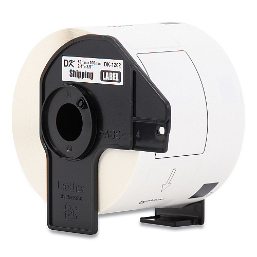 Brother Die-Cut Shipping Labels, 2.4 x 3.9, White, 300 Labels/Roll, 24 Rolls/Pack (DK120224PK)