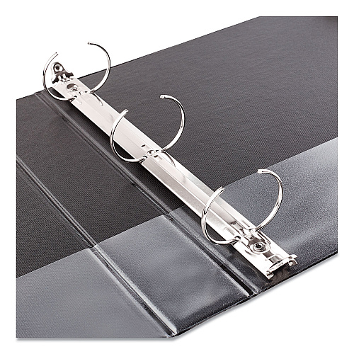 Avery Economy Non-View Binder with Round Rings, 3 Rings, 1.5" Capacity, 11 x 8.5, Black, (4401) (04401)