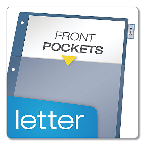 Cardinal Poly 1-Pocket Index Dividers, 8-Tab, 11 x 8.5, Assorted (84017)