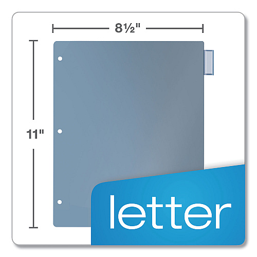 Cardinal Poly Index Dividers, 8-Tab, 11 x 8.5, Assorted, 4 Sets (84019)