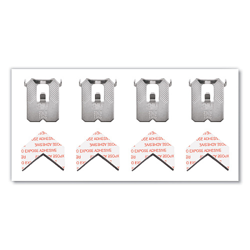 3M Claw Drywall Picture Hanger, Stainless Steel, 25 lb Capacity, 4 Hooks and 4 Spot Markers, (3PH25M4ES)