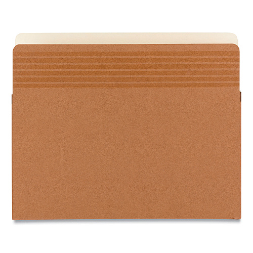 Smead Easy Grip Pockets, 3.5" Expansion, Letter Size, Redrope, 25/Box (73208)