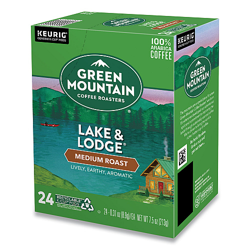 Keurig Lake and Lodge Coffee K-Cups, Medium Roast, 96/Carton (6523CT)