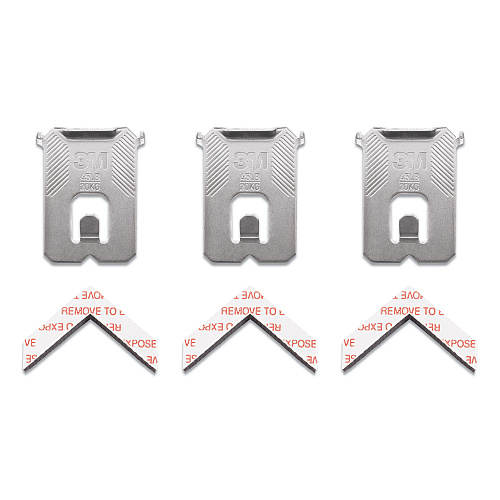 3M Claw Drywall Picture Hanger, Stainless Steel, 45 lb Capacity, 3 Hooks and 3 Spot Markers (3PH45M3ES)