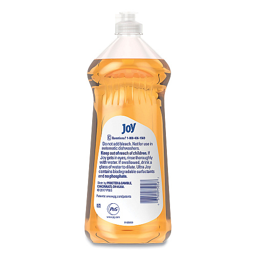 Joy Ultra Orange Dishwashing Liquid, Orange Scent, 30 oz Bottle, 10/Carton (43603)