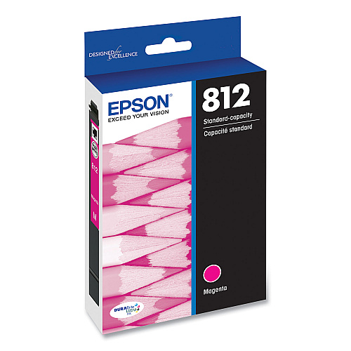 Epson T812320-S (T812) DURABrite Ultra Ink, 300 Page-Yield, Magenta
