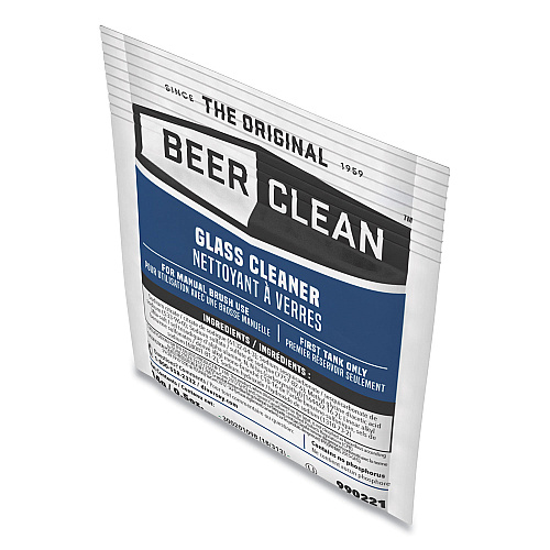 Diversey Beer Clean Glass Cleaner, Powder, 0.5 oz Packet, 100/Carton (990221)