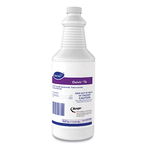 Diversey Oxivir TB One-Step Disinfectant Cleaner, 32 oz Bottle, 12/Carton (4277285)