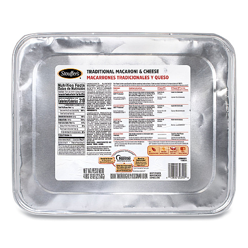 Stouffer's Traditional Baked Macaroni and Cheese, 76 oz Tray, 2/Pack (60300014)