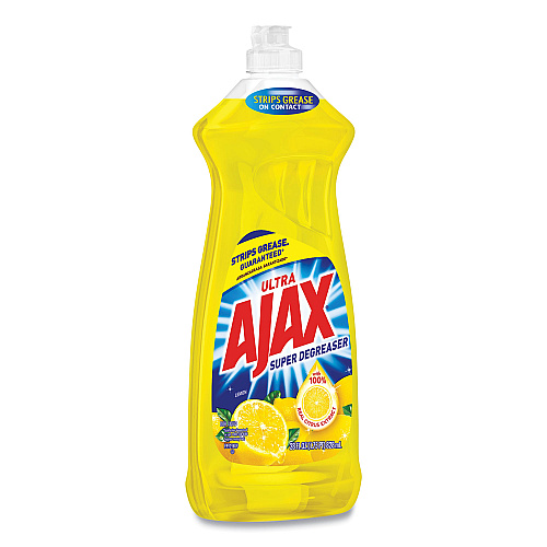 Ajax&reg; Dish Detergent Liquid, Lemon Scent, 9 Bottles (44673)