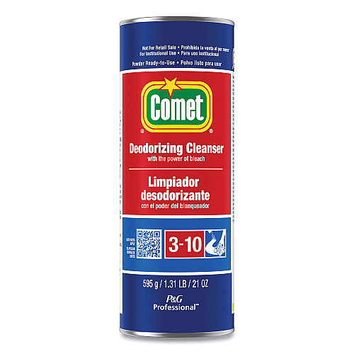 Comet Deodorizing Cleanser with Bleach, Powder, 21 oz Canister, 24/Carton (32987CT)