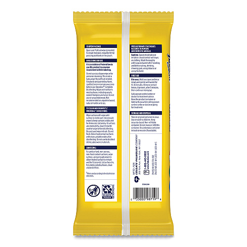 Fabuloso Multi Purpose Wipes, 1-Ply, 7 x 7, Lemon, White, 24/Pack, 12 Packs/Carton (98719)
