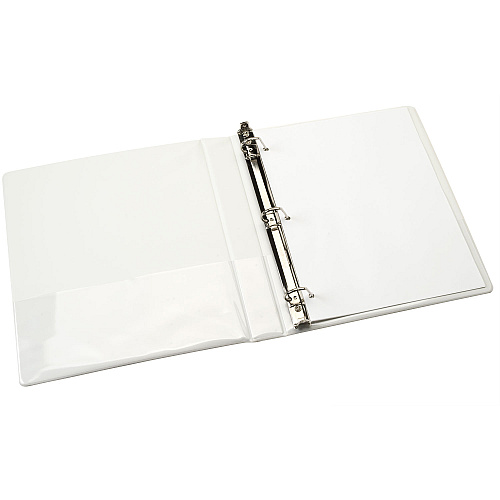 AbilityOne 7510013848786, SKILCRAFT Slant D-Ring View Binder, 3 Rings, 1" Capacity, 11 x 8.5, White