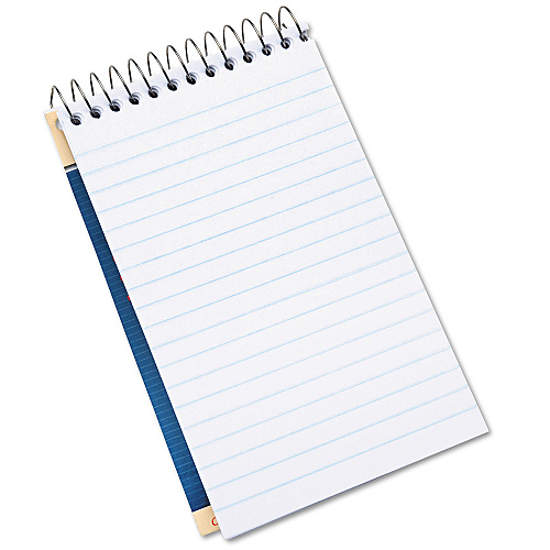 AbilityOne 7530014547392, SKILCRAFT Notepad, Narrow Rule, Blue Cover, 50 White 3.25 x 5.5 Sheets, Dozen