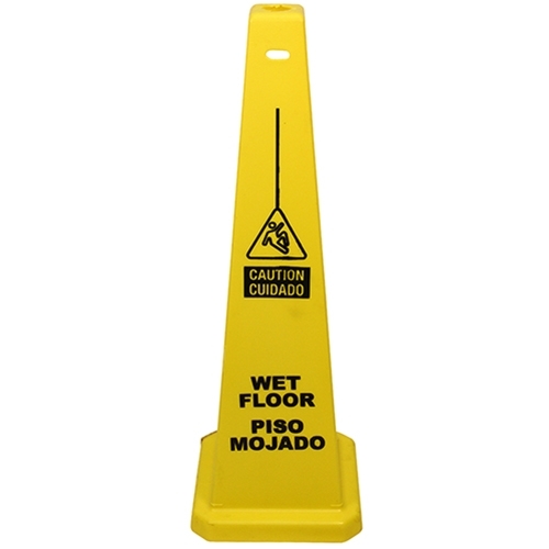 Sign 36 Inch Caution Wet Floor, Case Of 5 (23879)