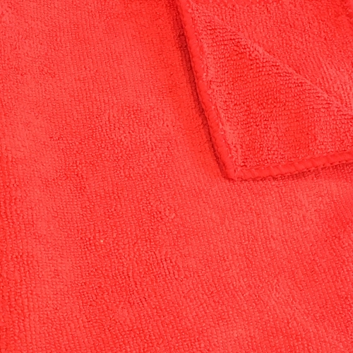 Microfiber Cloth 260 Gsm 16x16 Half-fold Red 12 Bg 15 Bg Cs, Pack Of 12 (MFC2601616RD)