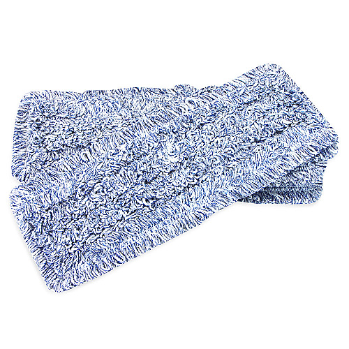 Wet & Dry Microfiber Mop Pad Looped 18" Blue - Case Of 120 (M860018B-CS)