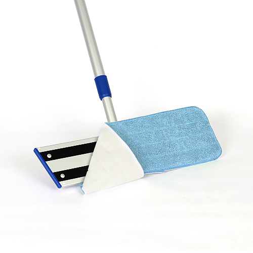 Microfiber Flat Wet Mop Pads Economy 18" Blue - Pack Of 12 (M830018B-F)