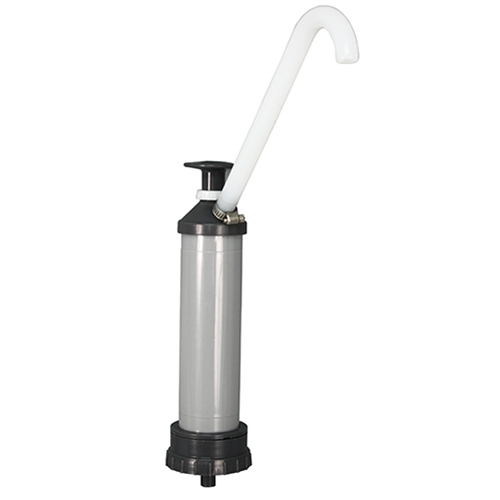 Pump Drum 8 Oz Plastic Gray, Case Of 12 (2202)