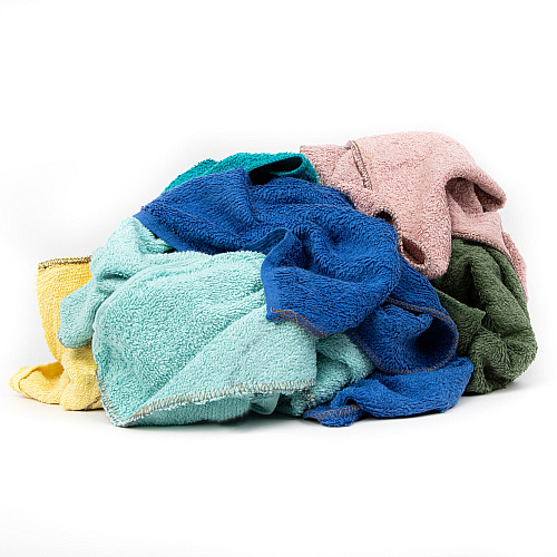 C60 Shop Towel Size Terry Wipers Colors - 50lb Box (N-C60-50)