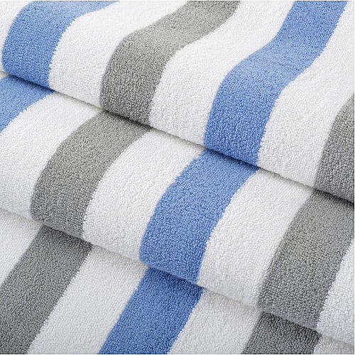 Cabo Cabana Beach Towel 30x70 Greyavy - Pack Of 4 (CABOCABANA-GY/NV)