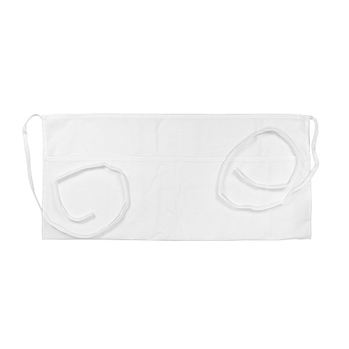 Mariposa Waist Apron 26x12 White, Pack Of 12 (P-WAISTAPRON-WHT)
