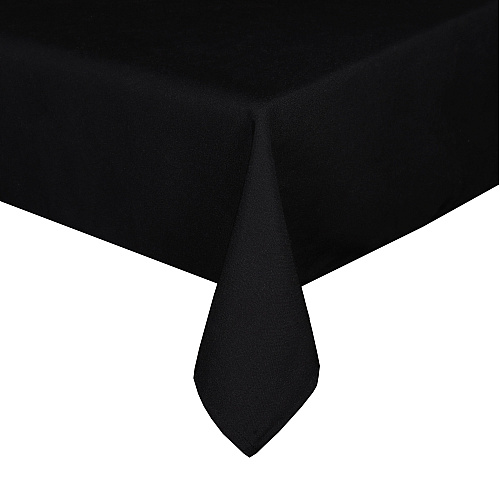 Mariposa Tablecloth 52x52 Black - Case Of 24 (TL-52X52-BLACK-CS)