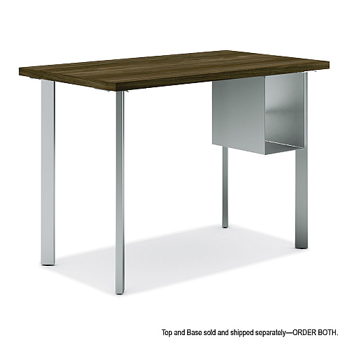 HON Coze Writing Desk Post Legs with U-Storage Compartment, 5.75" x 28", Silver, 4 Legs/Set (HLCPL29USPR6)