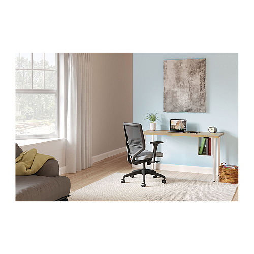 HON Coze Writing Desk Worksurface, Rectangular, 42" x 24", Natural Recon (HLCR2442LN1)