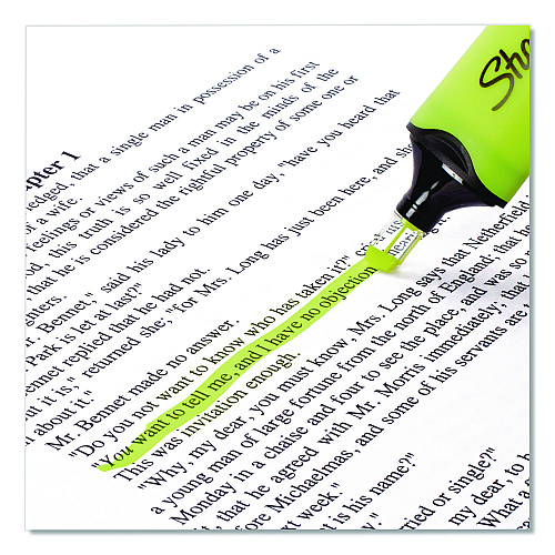 Sharpie Clearview Tank-Style Highlighter, Assorted Ink Colors, Chisel Tip, Assorted Barrel Colors, 3/Pack (1912767)