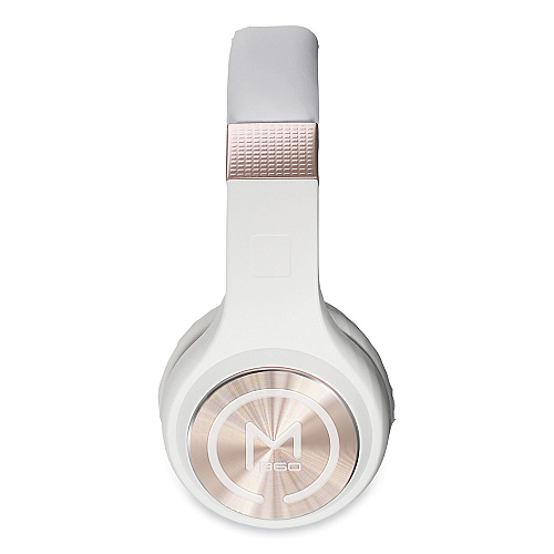 Morpheus 360 SERENITY Stereo Wireless Headphones with Microphone, 3 ft Cord, White/Rose Gold (HP5500R)