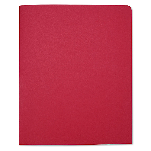AbilityOne 7510015122415, SKILCRAFT Double Pocket Portfolio, 0.38" Capacity, 11 x 8.5, Red, 25/Box