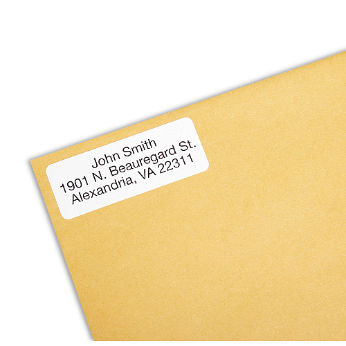 AbilityOne 7530015144904, SKILCRAFT Recycled Laser and Inkjet Labels, Inkjet/Laser Printers, 1 x 2.63, White, 30/Sheet, 100 Sheets/Box