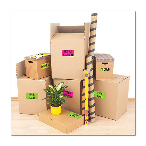 Avery High-Visibility Permanent Laser ID Labels, 2 x 4, Neon Assorted, 500/Pack (5956)