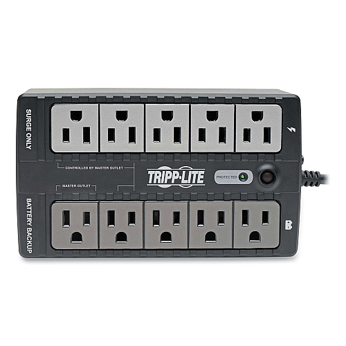 Tripp Lite ECO Series Energy-Saving Standby UPS, 10 Outlets, 550 VA, 316 J (ECO550UPS)