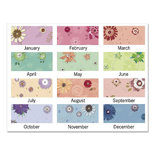 AT-A-GLANCE Paper Flowers Desk Pad, Floral Artwork, 22 x 17, Black Binding, Clear Corners, 12-Month (Jan to Dec): 2026 (5035)