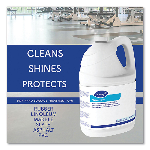 Diversey Wiwax Cleaning and Maintenance Solution, Liquid, 1 gal Bottle, 4/Carton (94512767)