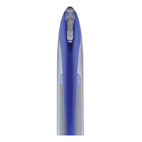uni-ball AIR Porous Gel Pen, Stick, Medium 0.7 mm, Blue Ink, Black/Blue Barrel, 3/Pack (1926810)